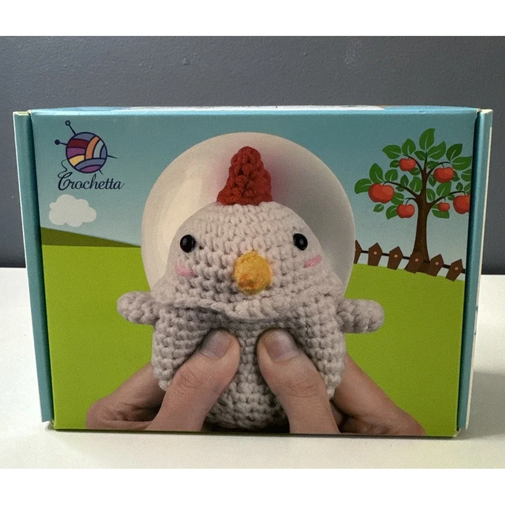 New Crochetta Crochet Kit Complete‎ Detailed Instructions Chicken Eggs Beginner